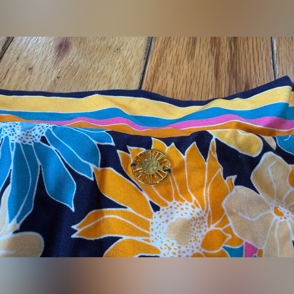 Sunshine 79 Multicolor Floral and Stripe Bikini Bottoms Women’s Size 10 NWT - Picture 10 of 12